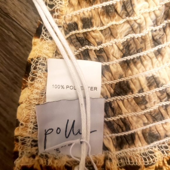 Nwt's PRINCESS POLLEY LEOPARD 🐆 HIGHWAISTED TRIANGLE STRING BIKINI 👙 SIZE US 2 - Picture 9 of 9